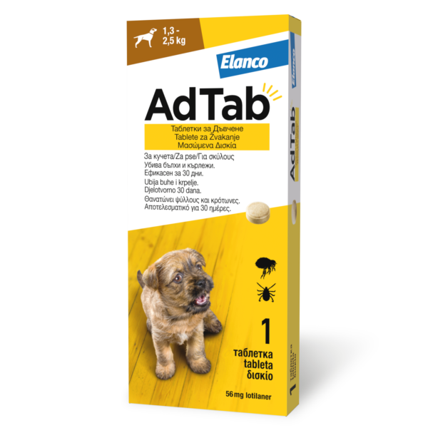 ADTab 56,25mg za pse 1,3-2,5kg