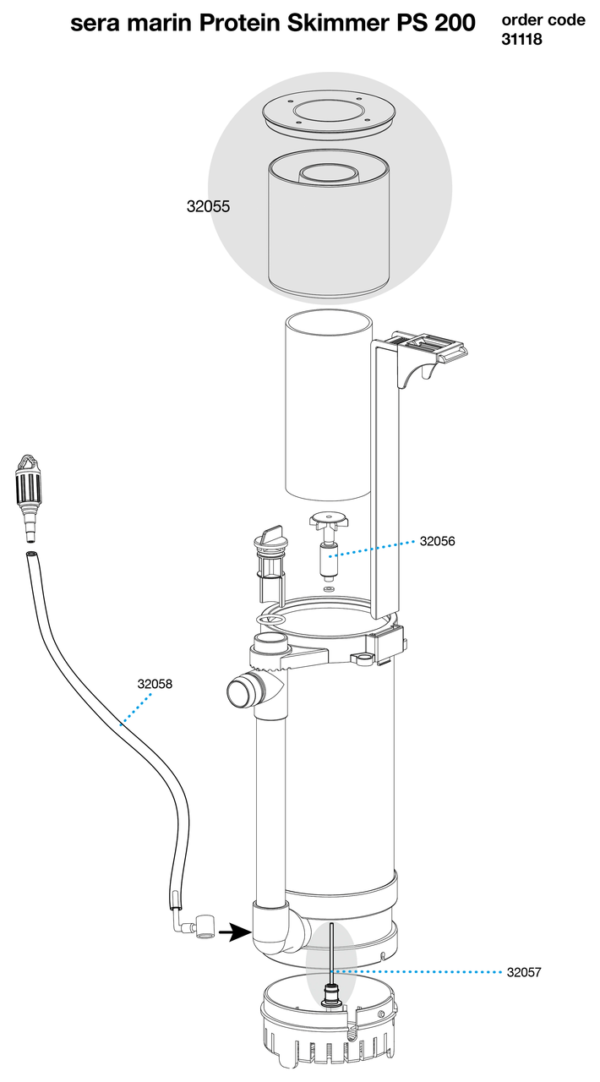 Sera marin Protein Skimmer PS 200 - Image 3