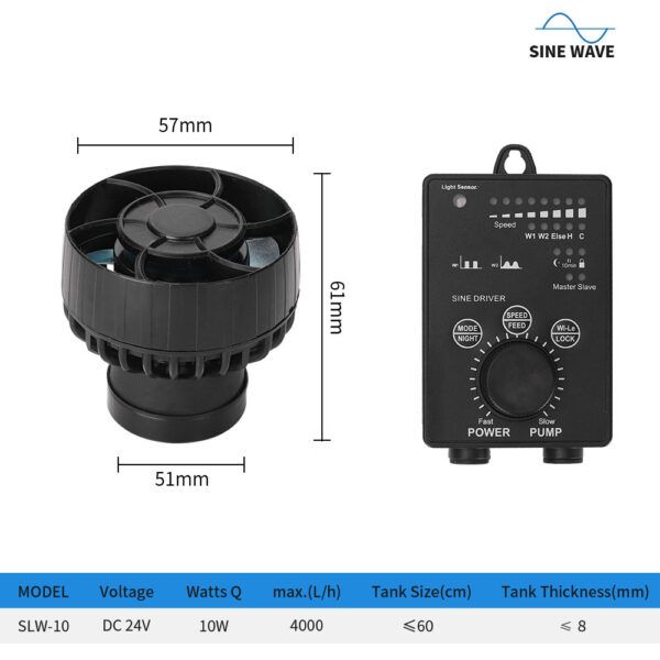 Jecod wavemaker SLW10+controler 4000l - Image 5