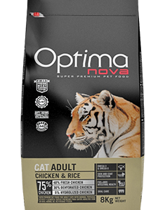 Optimanova cat adult Pile/riža 2kg LG