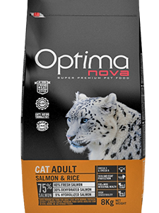 Optimanova cat adult Losos/riža 2kg LG