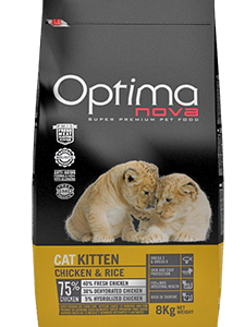 Optimanova cat Kitten Pile/riža 2kg LG