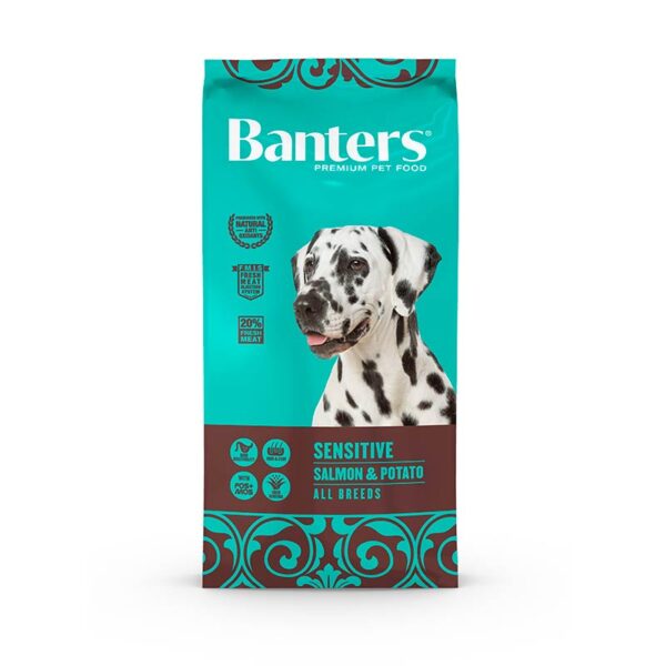 Banters Dog adult Sensitive Losos/krumpir 15kg