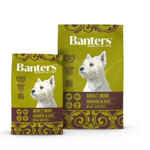 Banters Dog adult Mini pile/riža 3kg