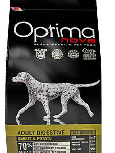 Optimanova dog adult medium Kunić/krumpir 12kg GF