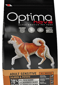 Optimanova dog adult medium Losos/krumpir 12kg GF