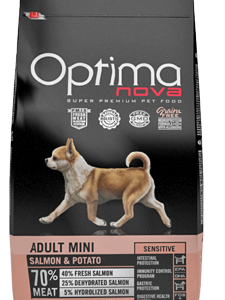 Optimanova dog adult mini Losos/krumpir 2kg GF