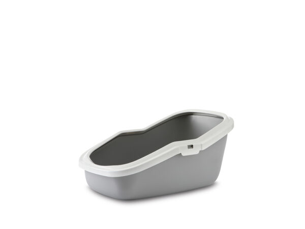 WC mace Aseo 56x39x27,5cm sivi s rubom