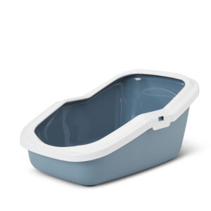 WC mace Aseo 56x39x27,5cm plavi s rubom
