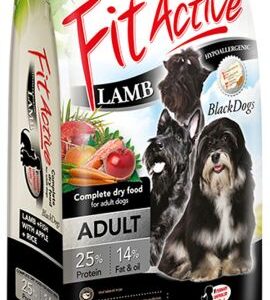 Panzi dry Fit-Active dog 1,5kg Adult Lamb Black
