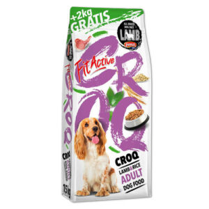 Panzi dry Fit-Active dog Croq 15+2kg Adult janje/riža