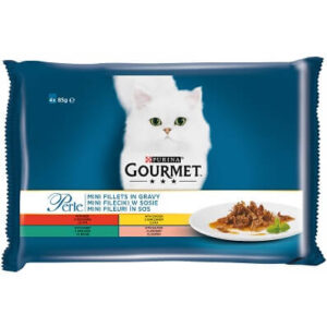Gourmet Perle 4x85g Multi Govedina/Zec/Pile 1/12