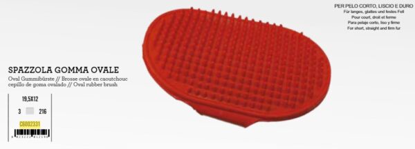 Četka guma oval 13cm xT