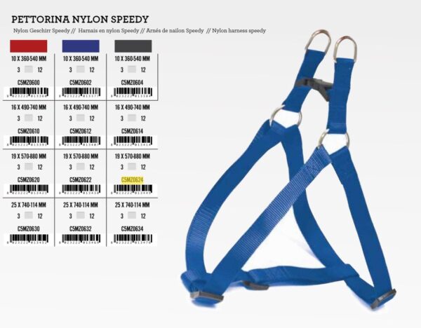 Ham Nylon Speedy M 16mm 49-74cm CRVENI