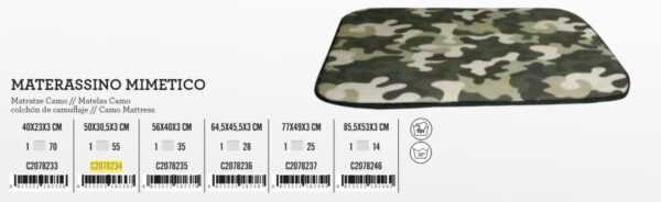 Ležaj 85.5x53x3cm madrac Camo X A