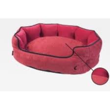 Ležaj 70x50x20cm Will oval crveni