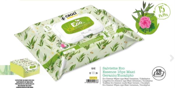 Gills Vlažne maramice Eco 15kom Božur/eukaliptus