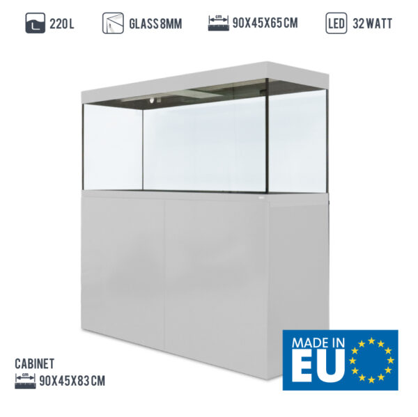 Amtra akvarij ALUX 220 LED bijeli combi 90x45x65cm - Image 3
