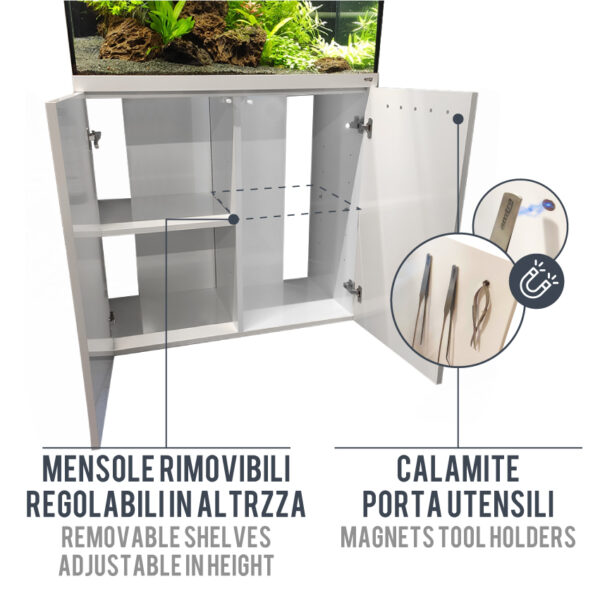 Amtra akvarij ALUX 220 LED bijeli combi 90x45x65cm - Image 7