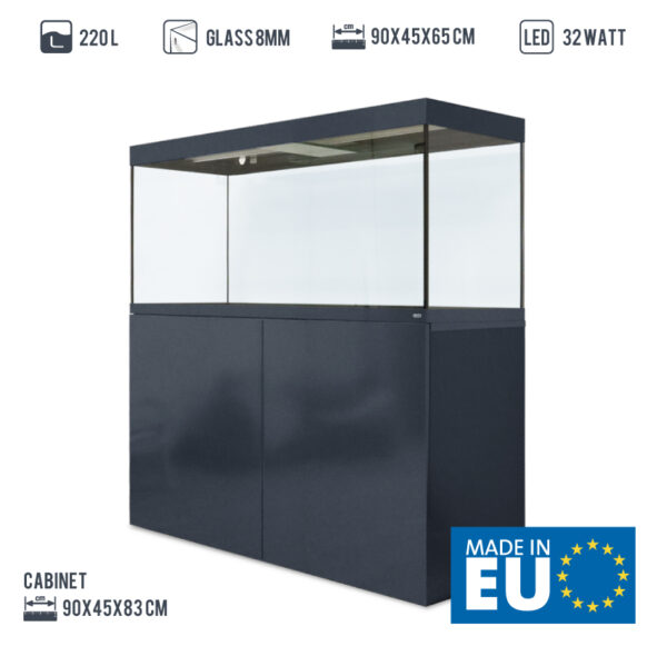 Amtra akvarij ALUX 450 LED sivi combi 150x55x65cm