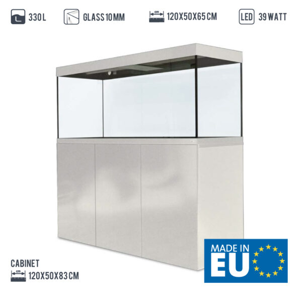 Amtra akvarij ALUX 450 LED bijeli combi 150x55x65cm