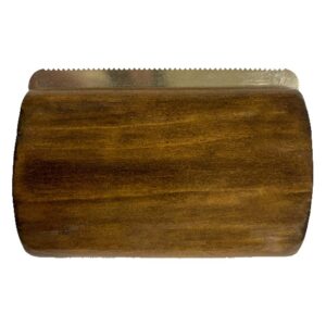 Češalj Barbershop drveni fini 13x7x4cm