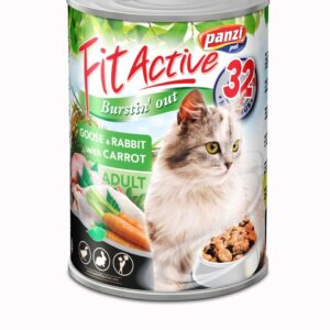 Panzi konzerva Fit-Active Premium Cat 415g patka/zec