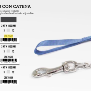 Vodilica Ny+metal 1mx2mm Crna
