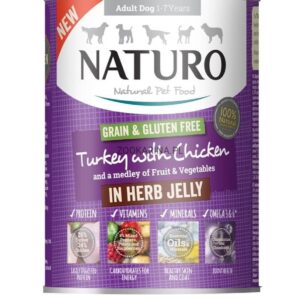 Naturo konzerva Grain&Gluten Free 390g pura/pile 1/12