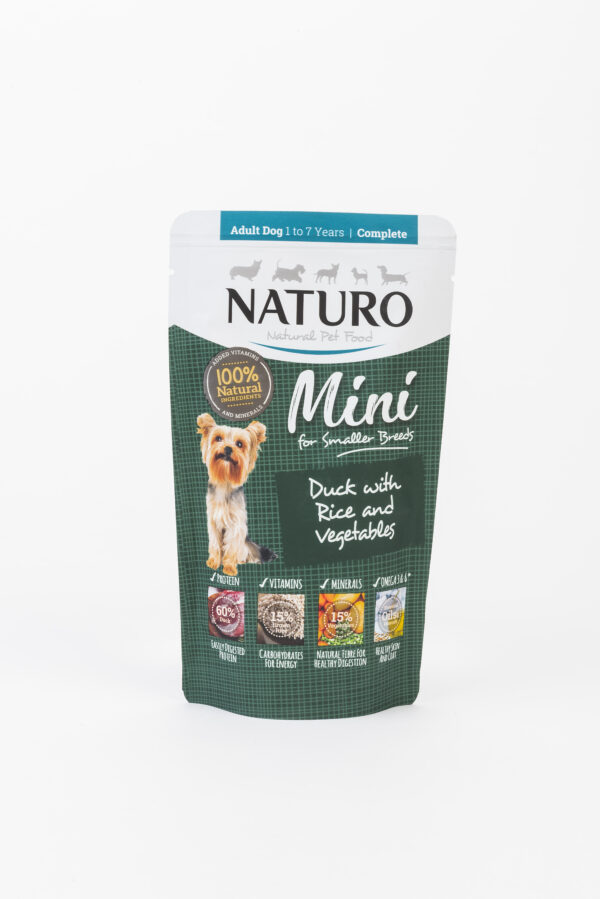 Naturo Mini vrećica 150g patka/riža/povrće 1/8