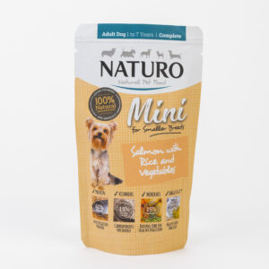 Naturo Mini vrećica 150g losos/riža/povrće 1/8