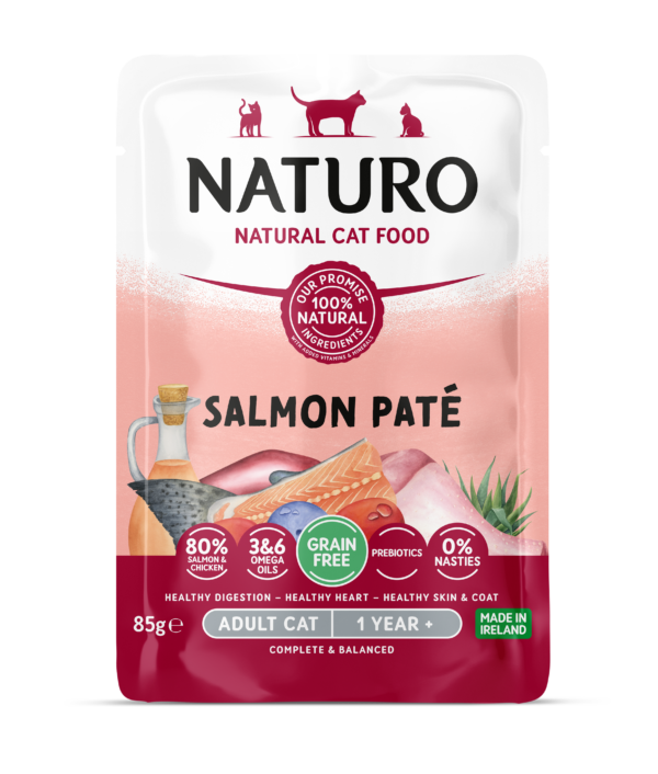 Naturo Cat vrećica 85g losos pate 1/12