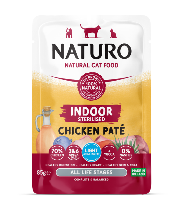 Naturo Cat vrećica 85g Indoor & Sterilised pile pate 1/12