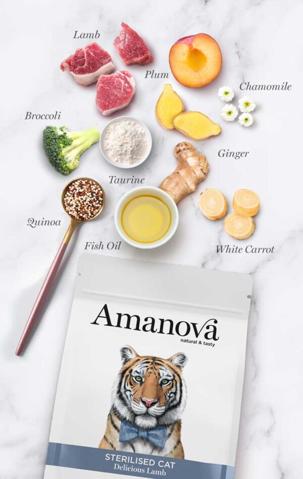 Amanova cat adult Sterilised Delicious janje 1,5kg - Image 5