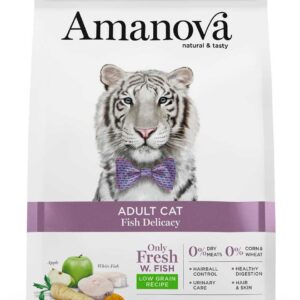 Amanova cat adult Delicacy bijela riba 1,5kg
