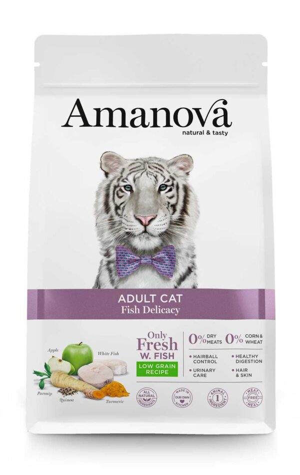 Amanova cat adult Delicacy bijela riba 1,5kg