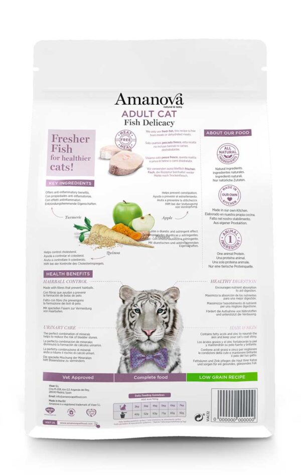 Amanova cat adult Delicacy bijela riba 1,5kg - Image 2