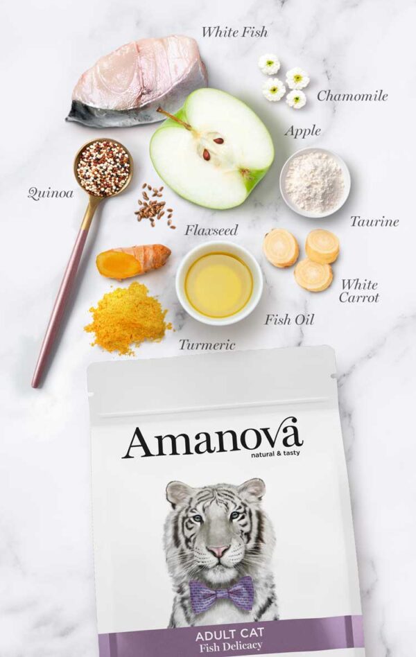 Amanova cat adult Delicacy bijela riba 1,5kg - Image 5