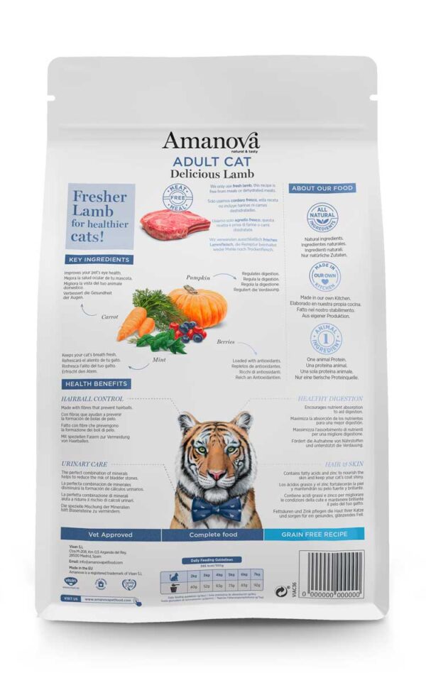 Amanova cat adult Delicious janje 1,5 kg GF - Image 2