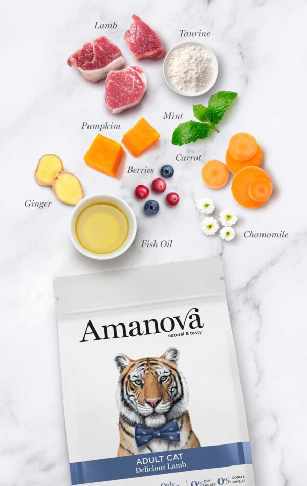Amanova cat adult Delicious janje 1,5 kg GF - Image 5