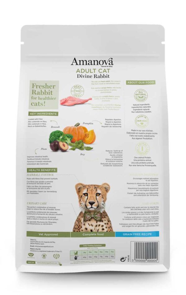 Amanova cat adult Divine kunić 1,5kg GF - Image 2
