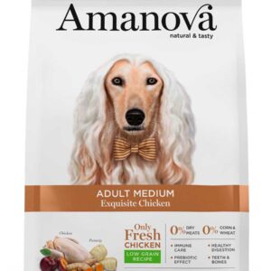 Amanova dog adult medium Exquisite pile 12kg