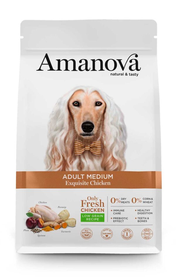 Amanova dog adult medium Exquisite pile 12kg
