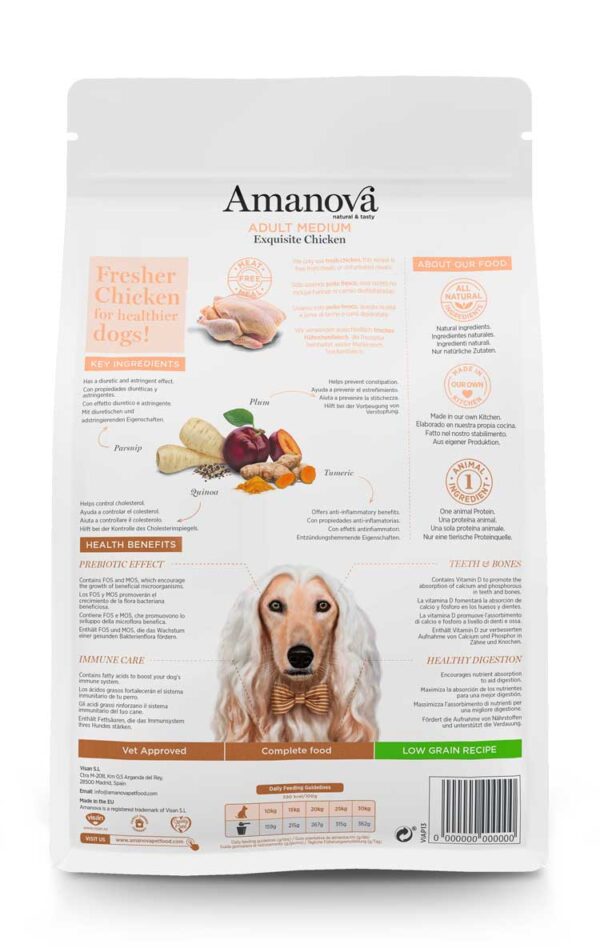 Amanova dog adult medium Exquisite pile 12kg - Image 2