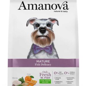 Amanova dog adult mature Delicacy bijela riba 2kg