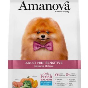 Amanova dog adult mini Sensitive Deluxe losos 7kg GF