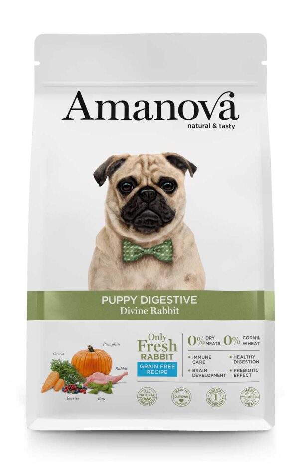 Amanova dog puppy Digestive Divine kunić 7kg GF