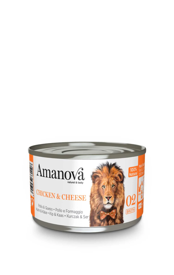 Amanova cat adult konzerva 70g pile/sir u bujonu