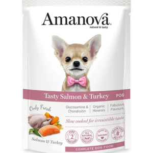 Amanova dog vrećica 100g Tasty losos/pura