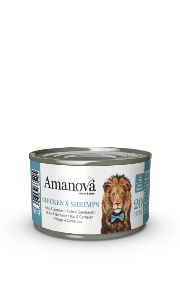 Amanova cat adult konzerva 70g pile/kozice u bujonu